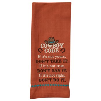 Cowboy Code Dishtowel