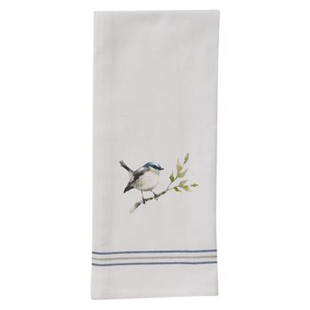 Bird On Branch Dishtowel