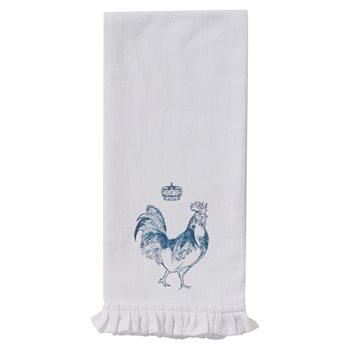 Rooster With Crown Dishtowel