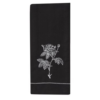 Rose Embroidered Dishtowel