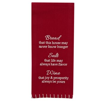 Bread Salt Wine Dishtowel