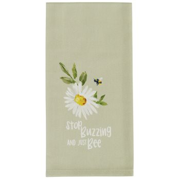 Stop Buzzing Decorative Dishtowel