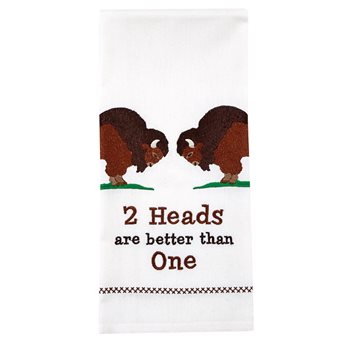 Two Heads Are Better Dishtowel