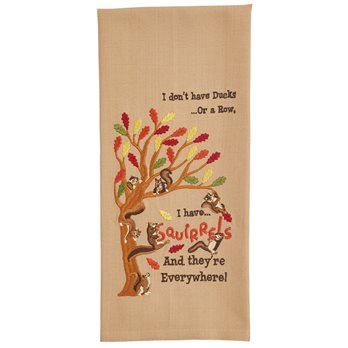 Squirrels Dishtowel