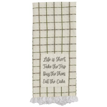 Life Is Short Dishtowel