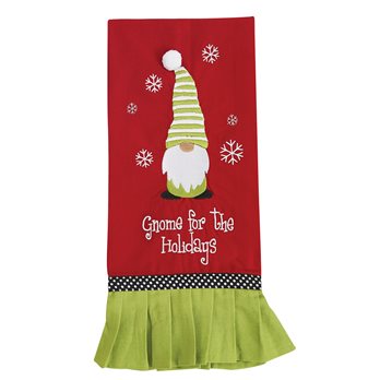 Gnome For The Holidays Decorative Dishtowel