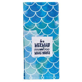 Be A Mermaid Decorative Dishtowel