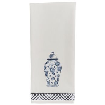 Chinois Temple Jar Dishtowel