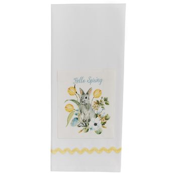 Hello Spring Printed Dishtowel