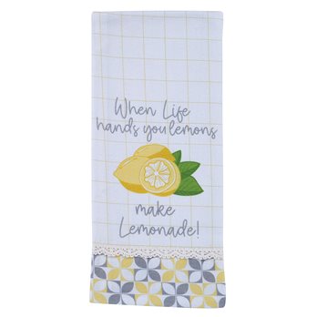 Life Hands Lemons Flour Sack Dishtowel