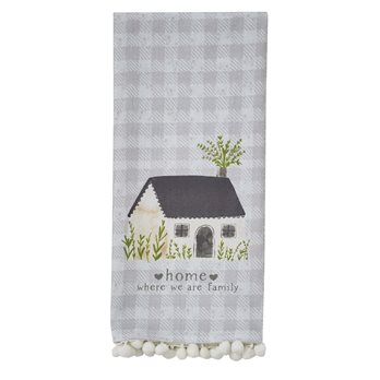 Home Flour Sack Printed Dishtowel