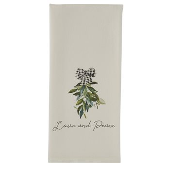 Love And Peace Dishtowel