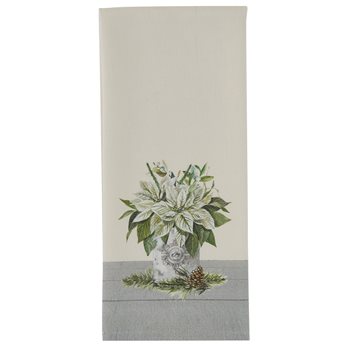 Joy Poinsettia Dishtowel