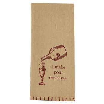 Pour Decisions Dishtowel