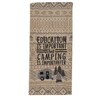 Education Is Important Embroidered Dishtowel