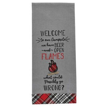 Beer And Open Flames Dishtowel