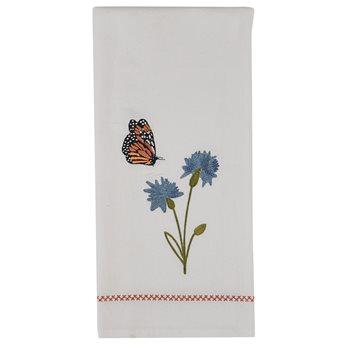 Blue Flower Decorative Dishtowel