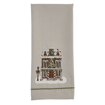 Town Hall Printed/Embroidered Dishtowel