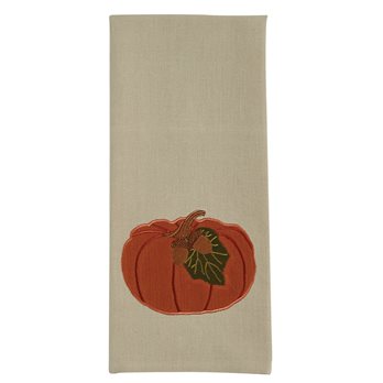 Pumpkin With Acorn Dishtowel