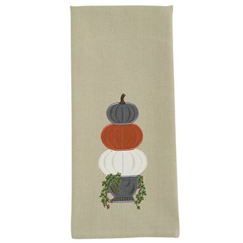 Pumpkin Stack Dishtowel