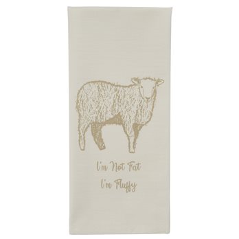 I'M Fluffy Printed Flour Sack Dishtowel