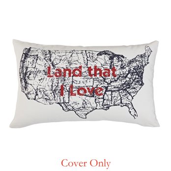 Land That I Love Pillow 12X20 Cover