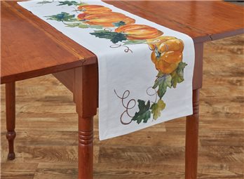 Harvest Pumpkin Table Runner 14X42