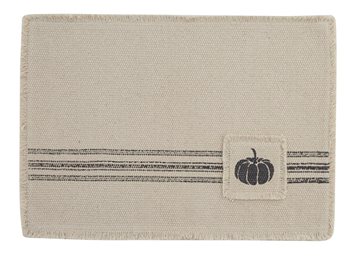 Farmhouse Pumpkin Stripe Placemat