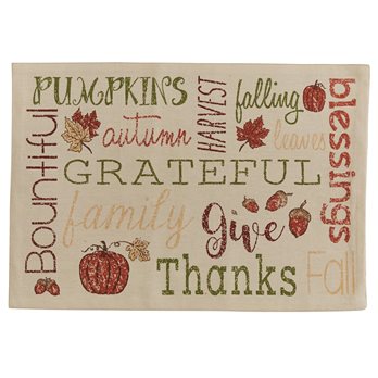 Harvest Sentiments Placemat