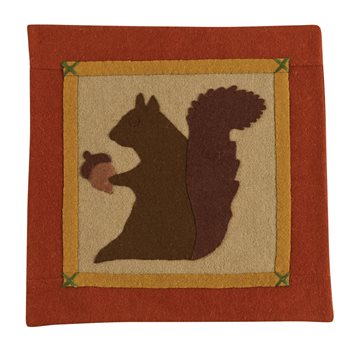 Squirrel Felt Accent Mat 12"