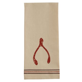 Wishbone Print Dishtowel