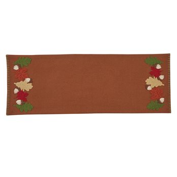 Leaves Felt Table Runner 13X36