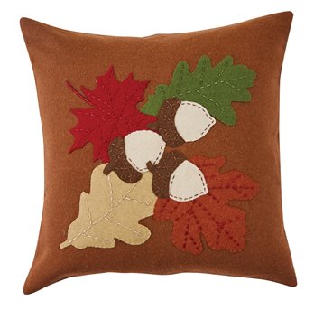 Leaves Felt Pillow Cover 16"