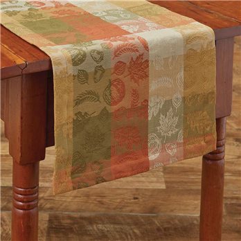 Leaves Abound Jacquard Table Runner 13X36