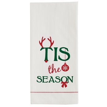 Tis The Season Print Dishtowel