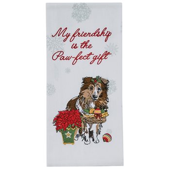 The Paw-Fect Gift Embroidered/Printed Dishtowel