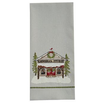 General Store Printed/Embroidered Dishtowel