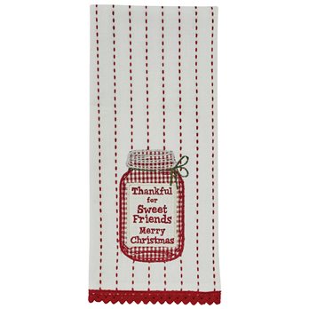 Sweet Friends Applique Dishtowel