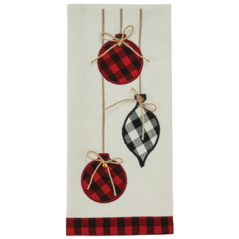 Ornaments Applique Dishtowel