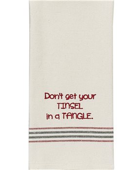 Tinsel In A Tangle S Dishtowel