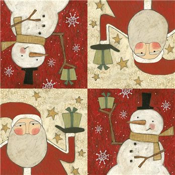 Snow Friends Paper Beverage Napkins