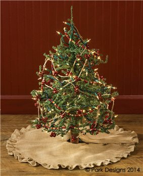 Jute Burlap Tree Skirt 24"