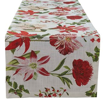 Holiday Botanicals Table Runner 15X72