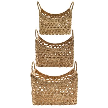 Water Hyacinth Baskets Set/3