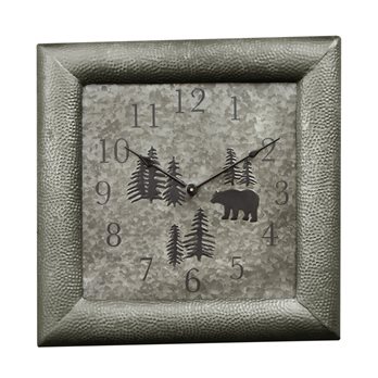 Wild Woods Bear Clock