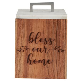 Farmhouse Wood Canister - Small