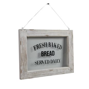 Farmhouse Framed Glass - Fresh Baked Bread