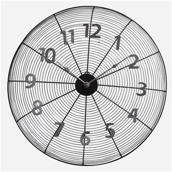 Wire Fan Wall Clock