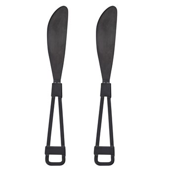 Matte Black Spreaders Set Of 2