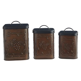 Valley Pine Canisters Set Of 3